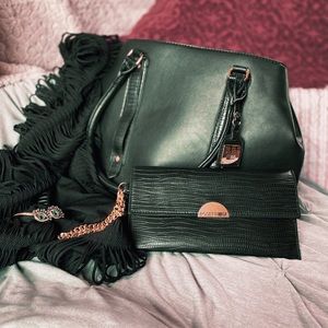 Rosetti GO Black Handbag and Wallet